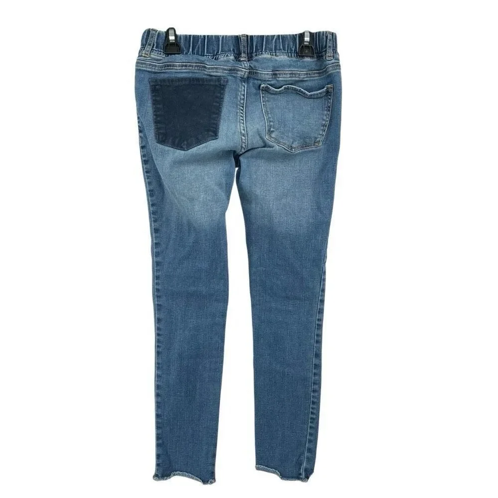 Gap Kids Girls Velvet Heart Pull-On Jeggings Blue Indigo Ankle Length Size 12